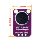 GY-MAX4466 electret microphone amplifier MAX4466 adjustable amplifier module