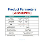 Mini560 PRO 5A DC-DC Step-Down Buck Regulator Power Supply Module 24V to 3.3/5.0V