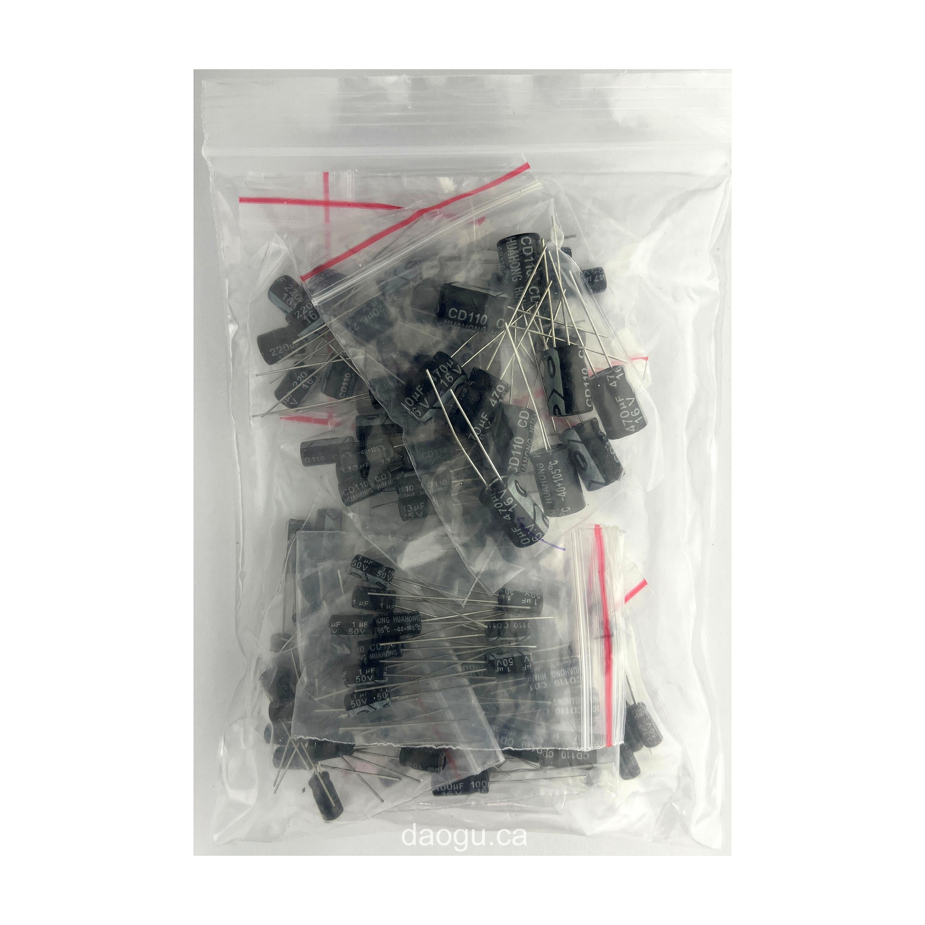 Capacitor Kit 1µF–470µF 12 Types 10pcs Each