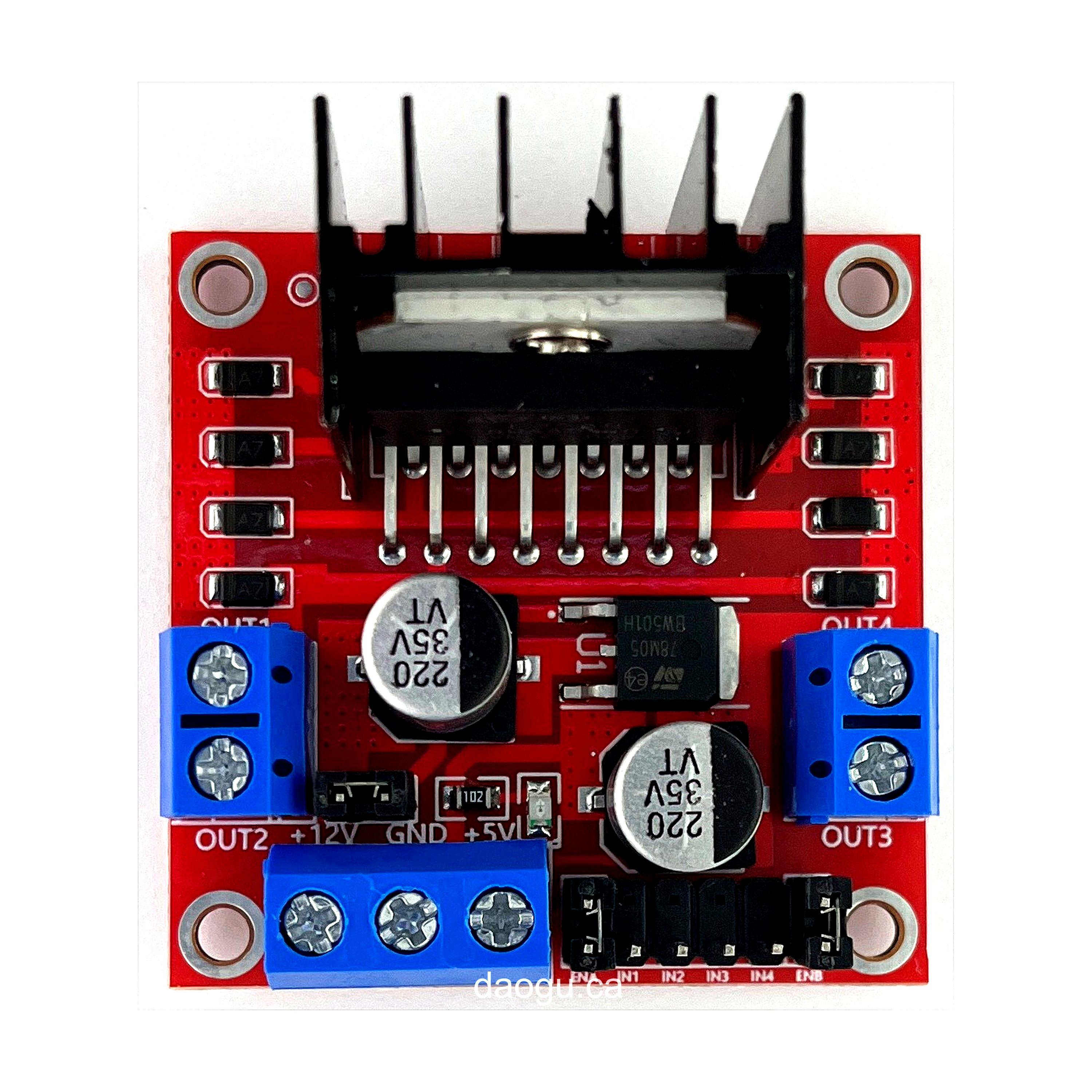 L298N Motor Driver Board Module for Stepper Motor, Smart Car, Robot L298