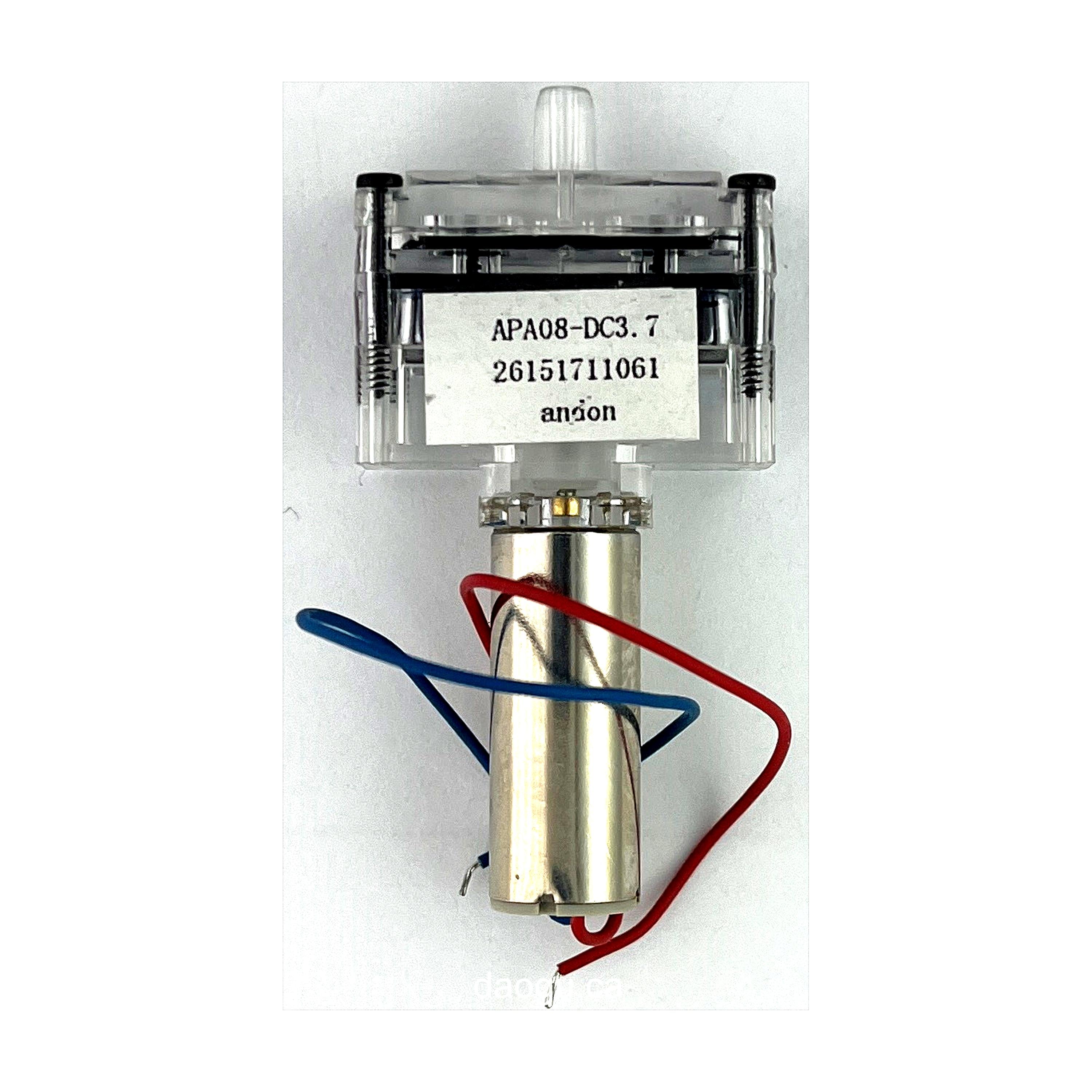 820 Coreless Micro Mini Air Pump Single-Hole Inflator Pump 3V / 3.7V Transparent Precision Aerator Pump