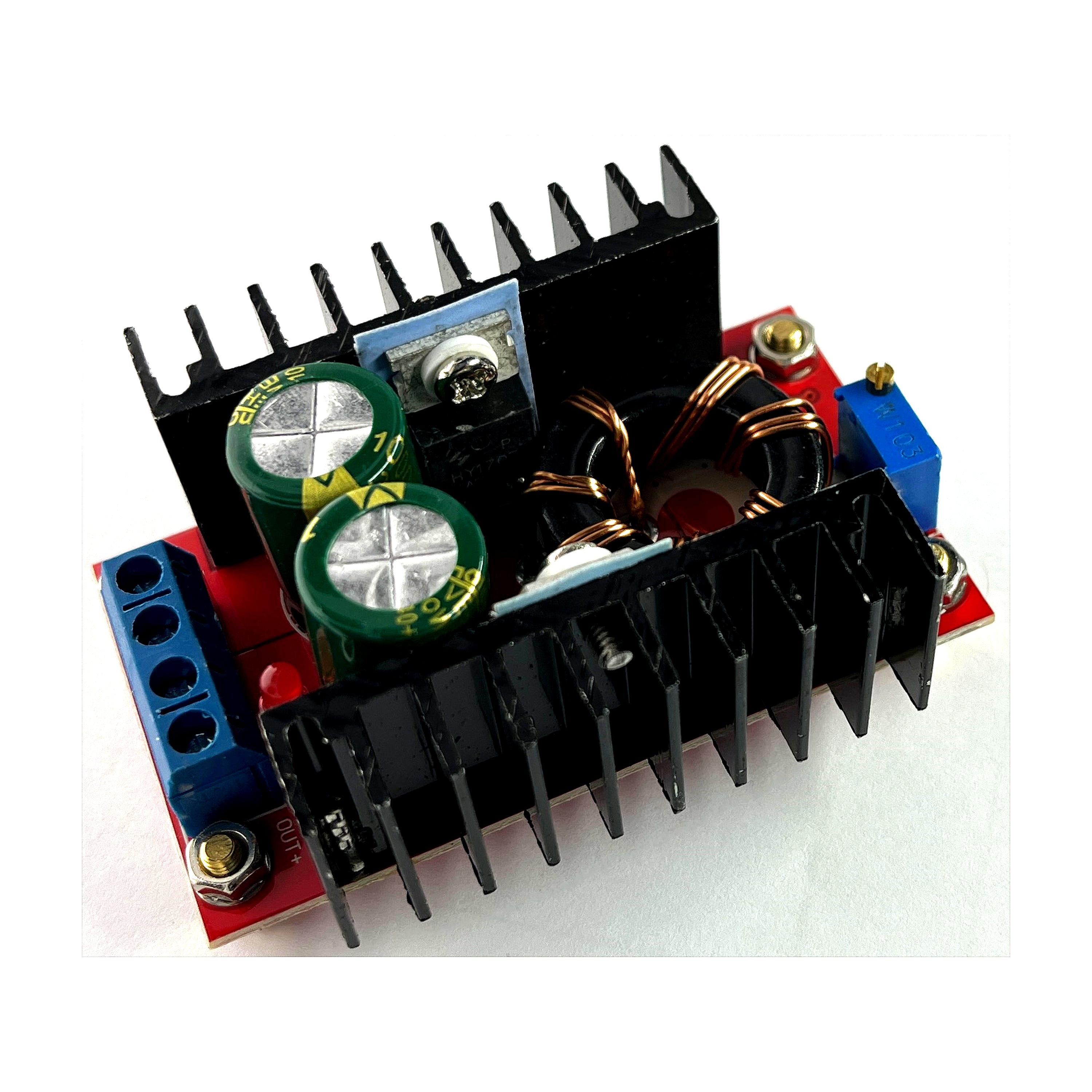 DC-DC Car Laptop Power Bank 10-32V to 12-35V Adjustable Step-Up Boost Converter Module 150W