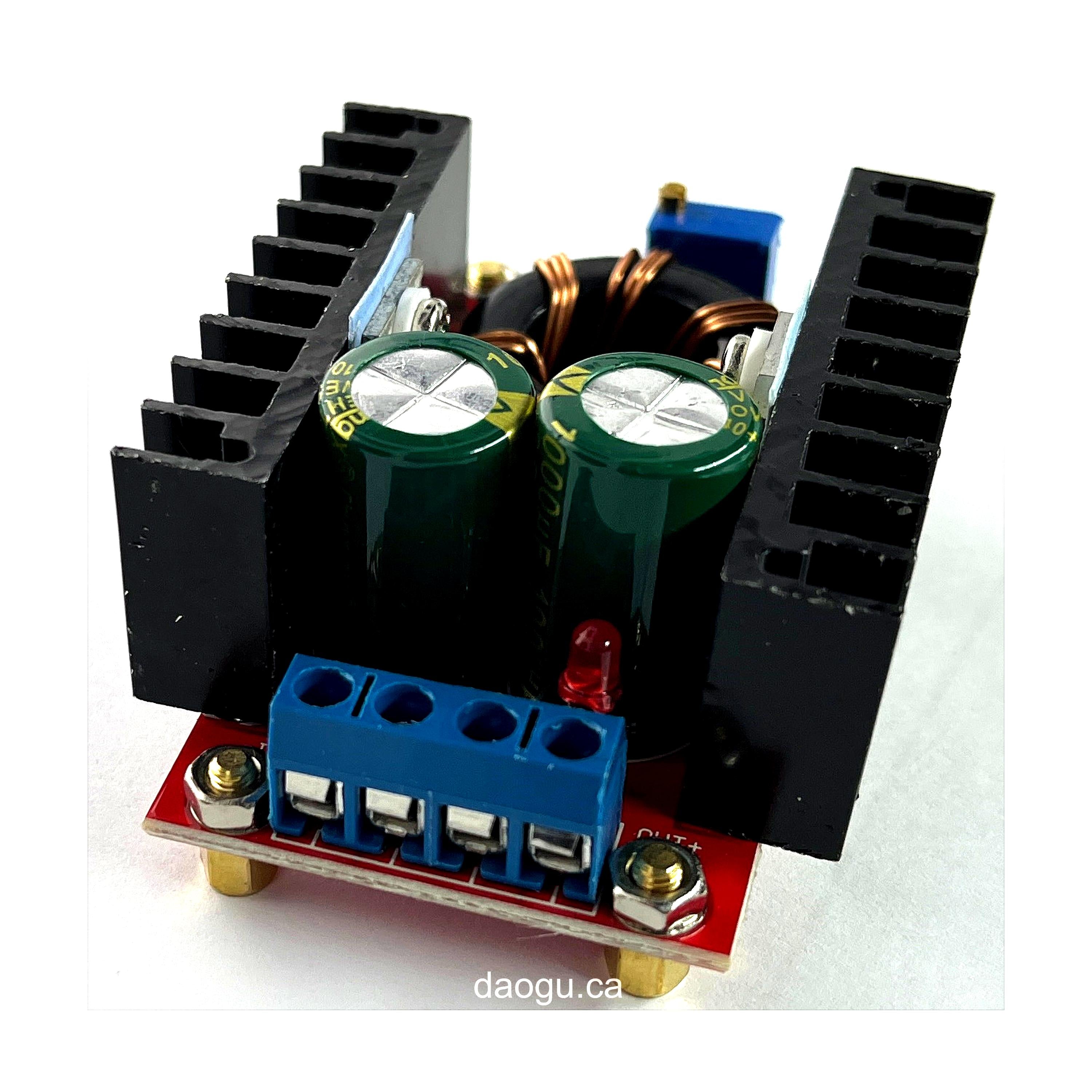 DC-DC Car Laptop Power Bank 10-32V to 12-35V Adjustable Step-Up Boost Converter Module 150W