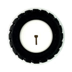 ZJ327 miniQ Car N20 Motor Rubber Wheel Diameter 34mm Encoder Wheel 34*7