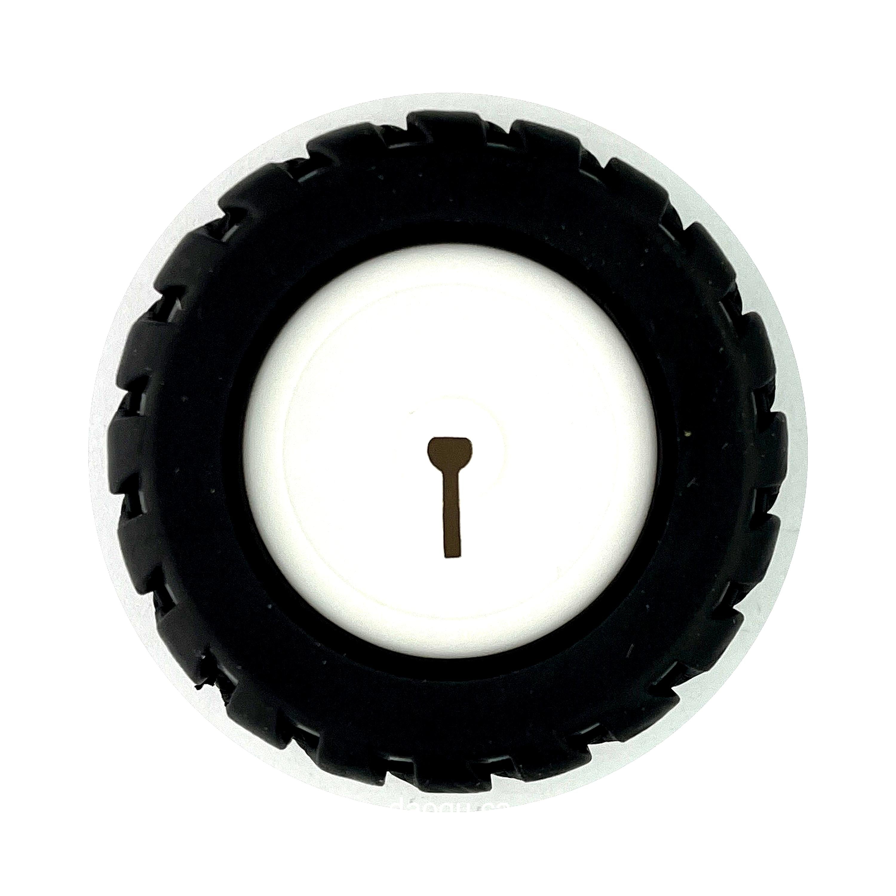 ZJ327 miniQ Car N20 Motor Rubber Wheel Diameter 34mm Encoder Wheel 34*7