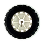 D-Shaped Axle Rubber Tire Robot Accessory 43mm Line Follower Model Car Wheel for N20 Geared Motor
