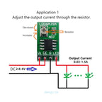 CN5711 LED Driver Module DC 3.3/3.7/5V LED Driver 30-1500mA Constant Current Adjustable