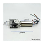 820 Coreless Micro Mini Air Pump Single-Hole Inflator Pump 3V / 3.7V Transparent Precision Aerator Pump