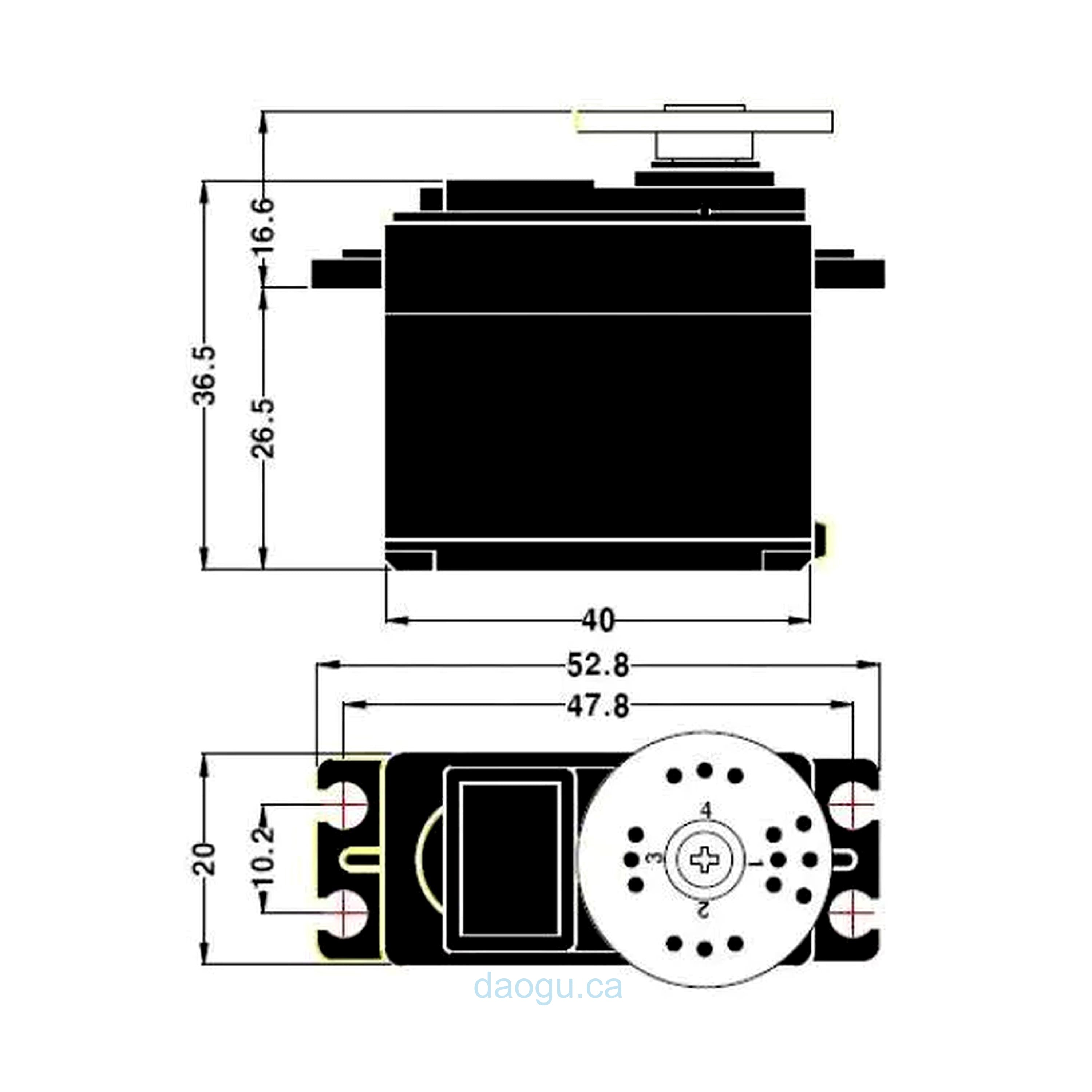 MG996R  High Torque Servo (Upgraded Version of MG995) 6V / 11Kg