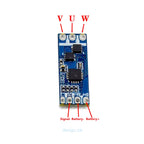 Micro RC Model Brushless ESC, Brushless Motor Speed Controller Driver Board, 1S–2S Voltage, 6A Current