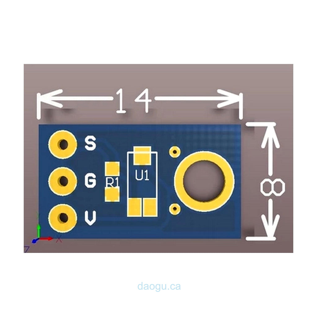 TEMT6000 Ambient Light Sensor Analog Light Intensity Module Visible Light Sensor