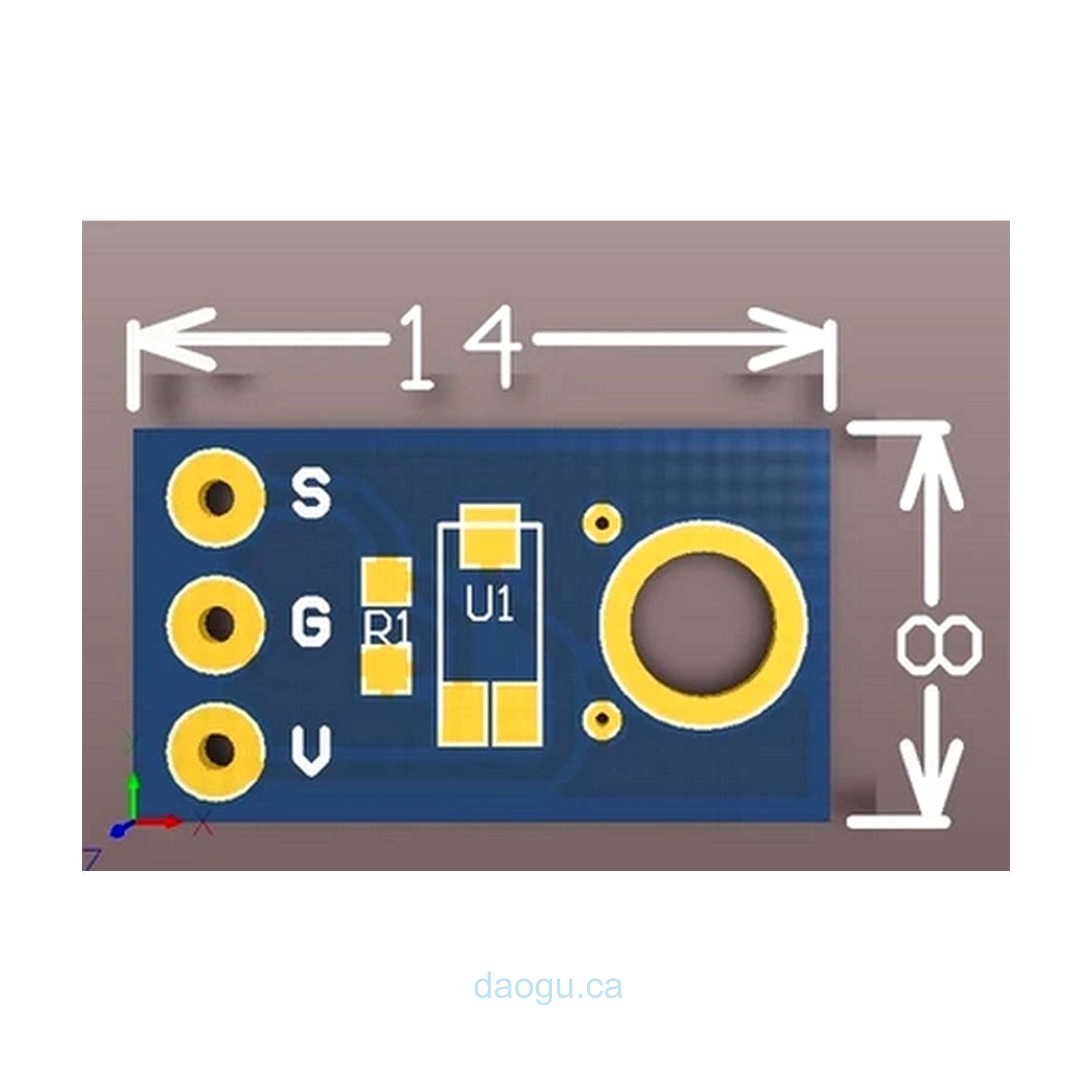 TEMT6000 Ambient Light Sensor Analog Light Intensity Module Visible Light Sensor