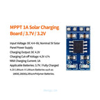 MPPT Solar Charging Board Controller 1A 3.7V / 3.2V 18650 LiFePO4 Lithium Battery Charging Module