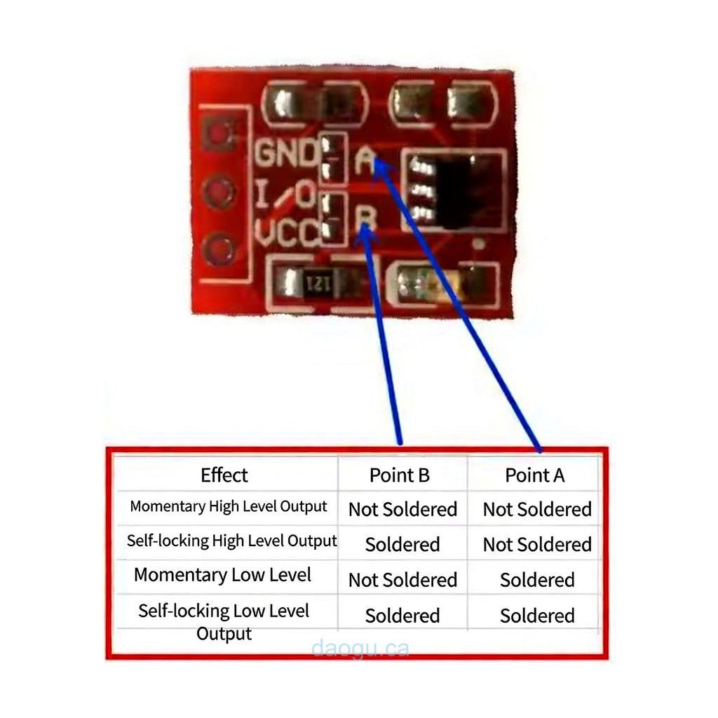 TTP223 Touch Key Module Self-Lock / Momentary Capacitive Switch