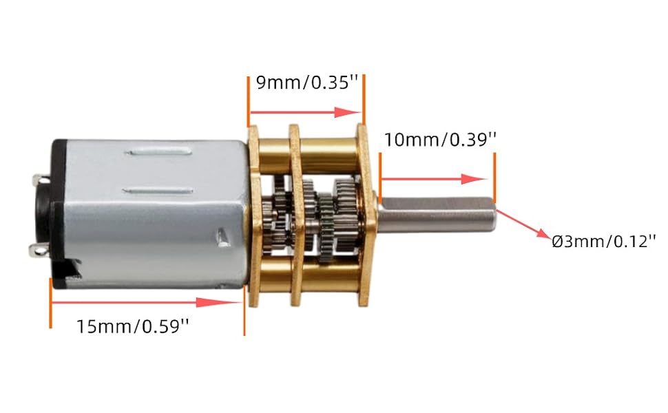 GA12-N20 DC Geared Motor / Micro Gear Motor