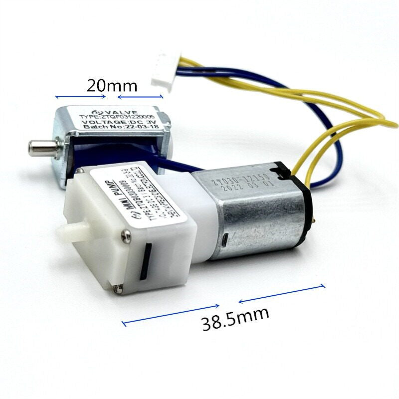 030 Miniature Wrist-Type Air Pump / Air Valve 3V Fast Deflation Valve for Sphygmomanometer Mini Inflator Pump Pressure Diaphragm Pump