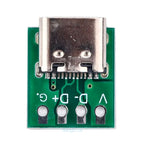 TYPE-C Female Socket Test Board Double-Sided Reversible USB 3.1 16P to 2.54mm